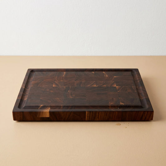 End Grain Black Walnut Cutting Board With Juice Groove
