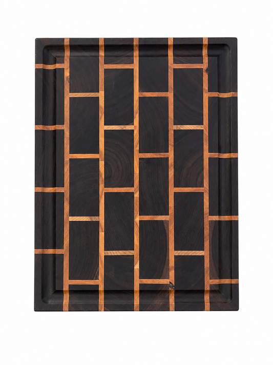 Brick Pattern Cutting Board - End Grain