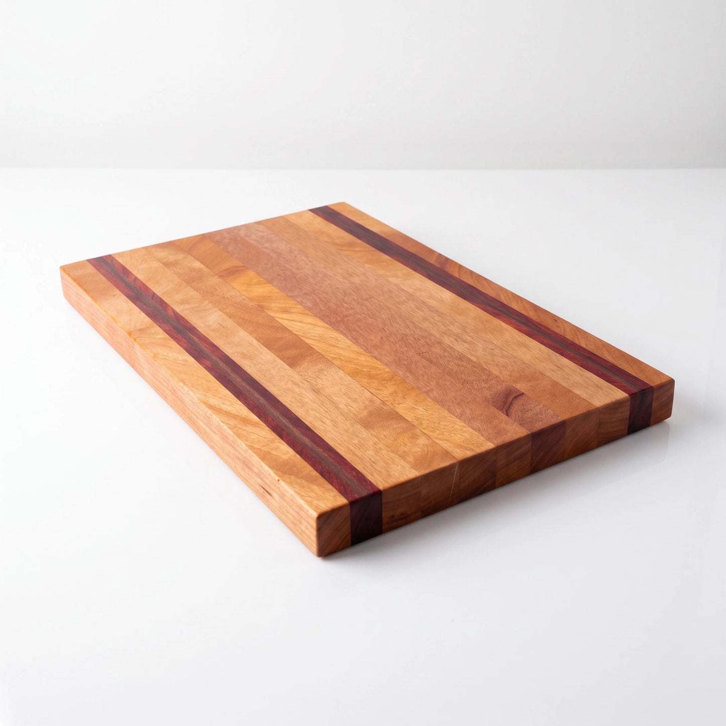 Mahogany Cutting Board with Accents