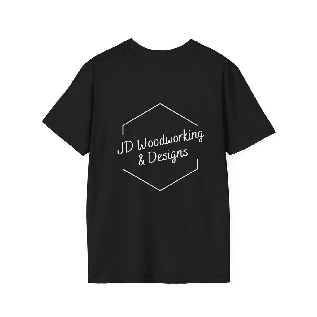 JD Woodworking & Designs T-Shirt — Vintage Carpenter Logo Tee