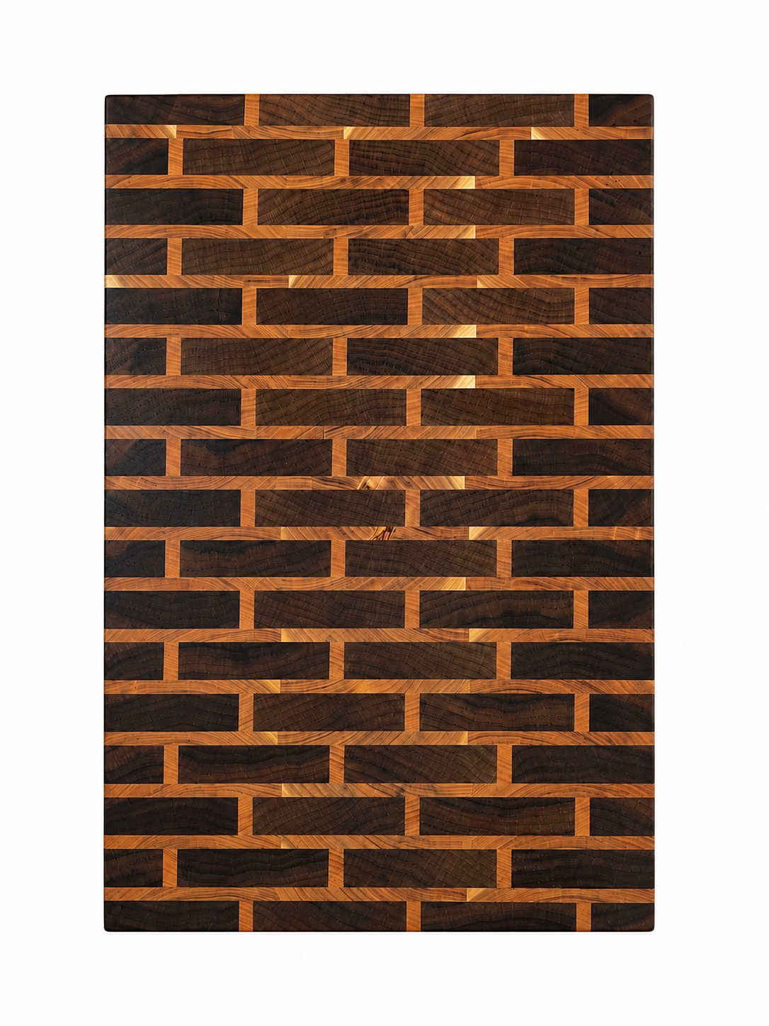 End Grain Brick Pattern Cutting Board- One Of a Kind