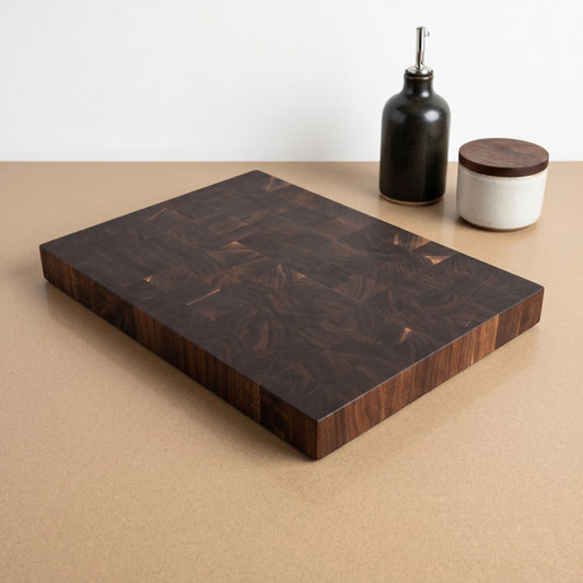 End Grain Black Walnut Cutting Board