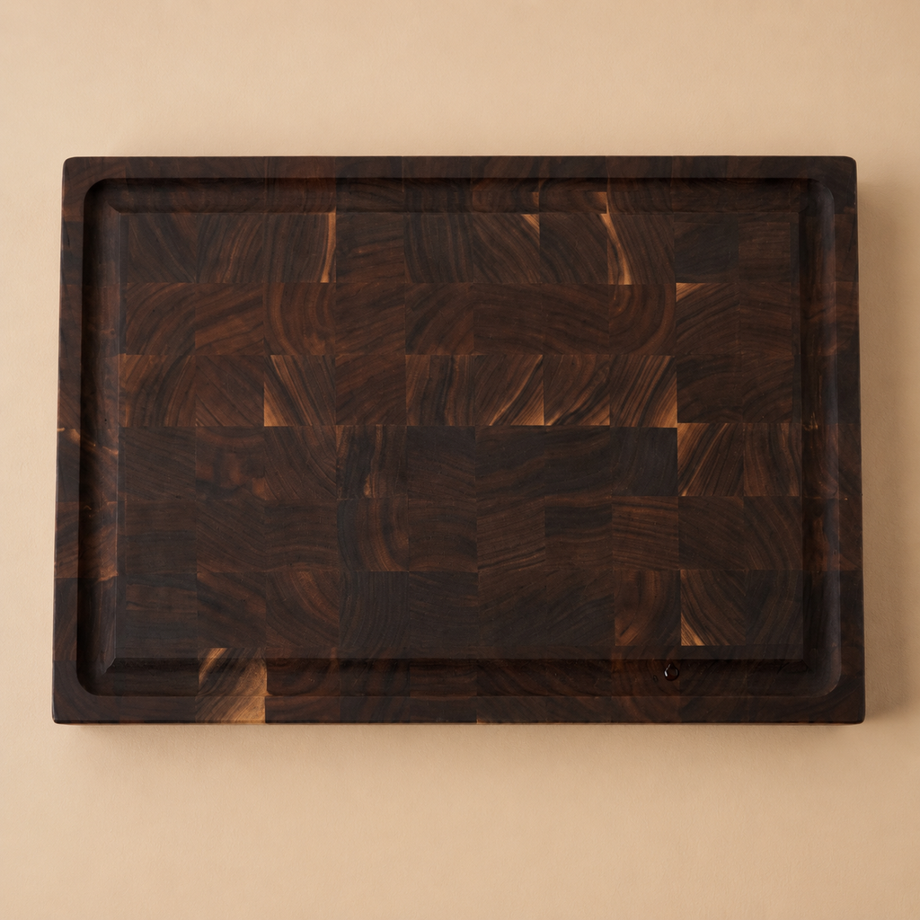End Grain Black Walnut Cutting Board With Juice Groove