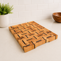 End Grain Basket Weave Cutting Board 12”x16”
