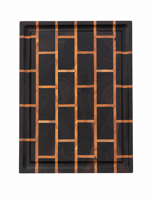 Brick Pattern Cutting Board - End Grain