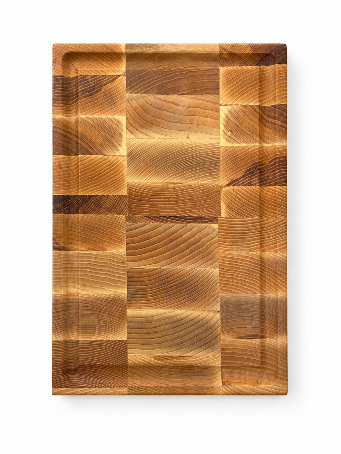 End Grain Ash Cutting Board 14.5”x10”