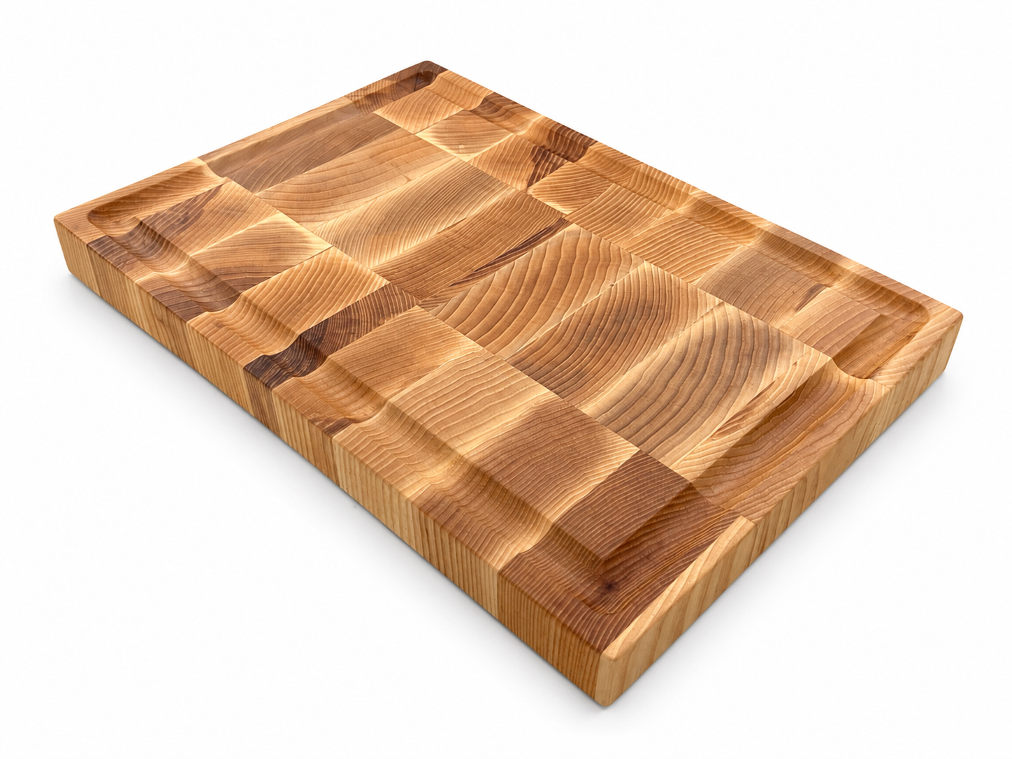 End Grain Ash Cutting Board 14.5”x10”