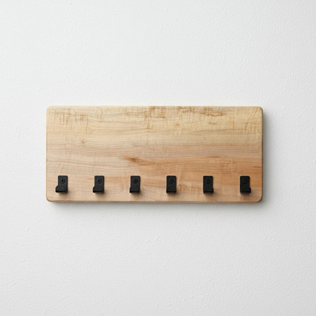 Modern Key Rack | Figured Maple