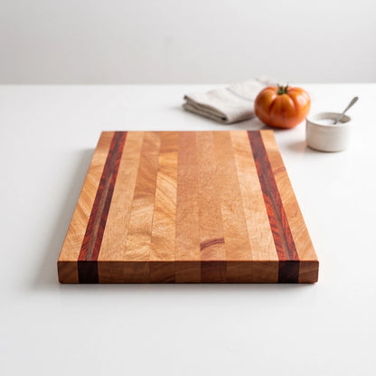 Mahogany Cutting Board with Accents