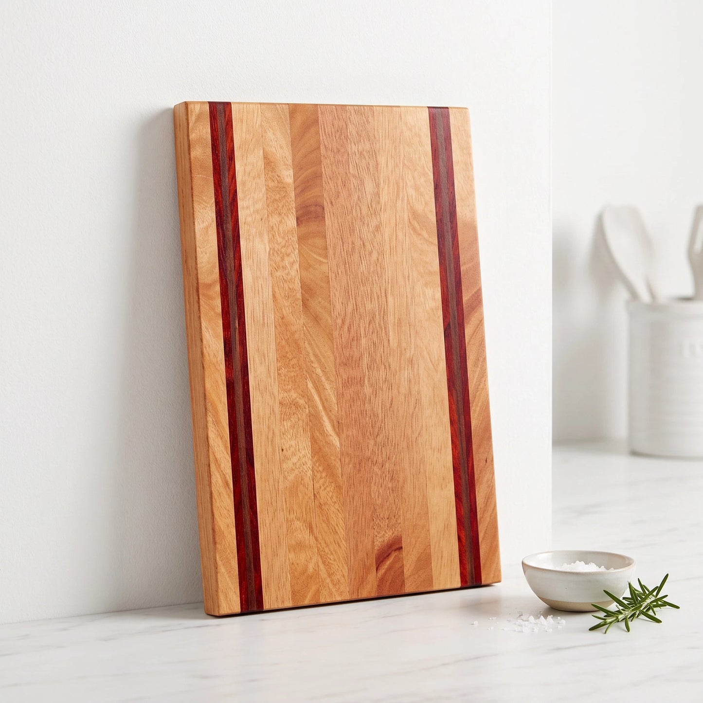 Mahogany Cutting Board with Accents