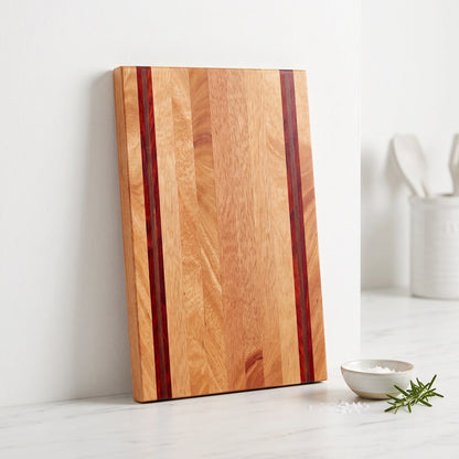 Mahogany Cutting Board with Accents
