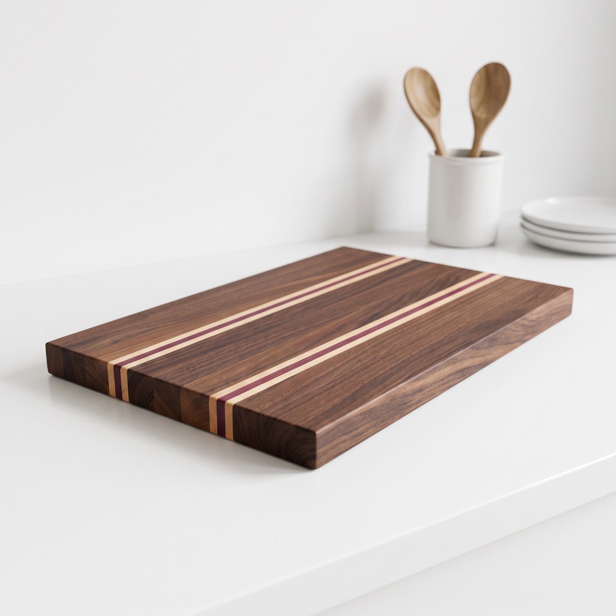 Edge Grain Black Walnut Cutting Board